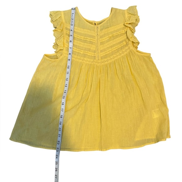 UO Willa Sleeveless Ruffle Babydoll Top Size Large - Picture 6 of 11